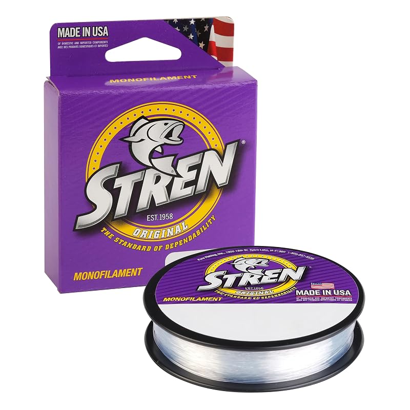 Stren Original Monofilament Fishing Line - 6 lb (2.7 kg) 0.009in Clear/Blue Fluorescent 100 yd Variation