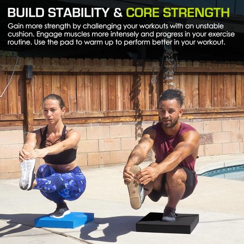 MBKHFLL Exercise Balance Pad，Balance Foam Mat for Physical Therapy Equipment & Strength Stability Training, Slip Resistant Foam Mat for Yoga, Pilates, Meditation，Gardening knee pads (Purple)