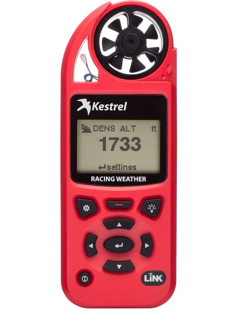 Kestrel 5100 Racing Weather Meter with Bluetooth Link Enabled, Red