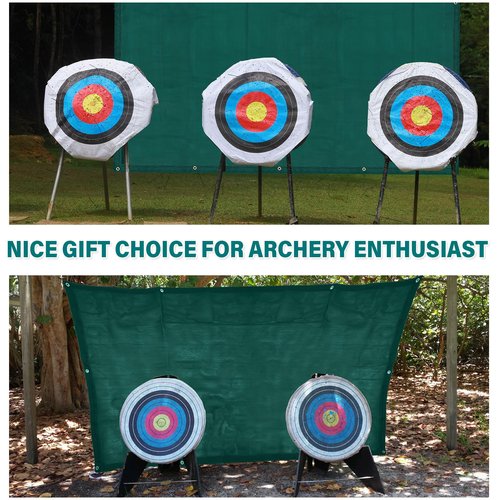 Vincreem Archery Backstop - Heavy Duty Reinforced Netting, Back Stop Net, Ideal for Outdoor Bow Arrow Practice, Target Shooting, and Home Range Use(5x10ft)