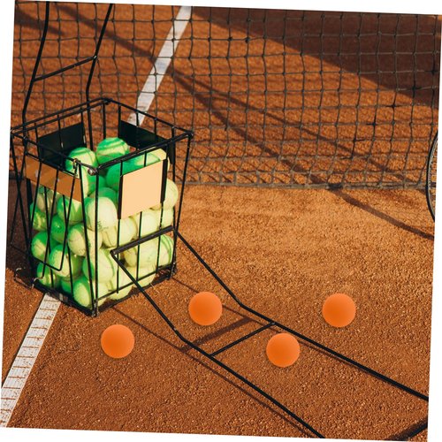 KOMBIUDA 4pcs High-Bouncing Squash Training Balls Lightweight Rubber Reaction Balls for Boy Girl and Adults for Competition and Coordination Training Orange
