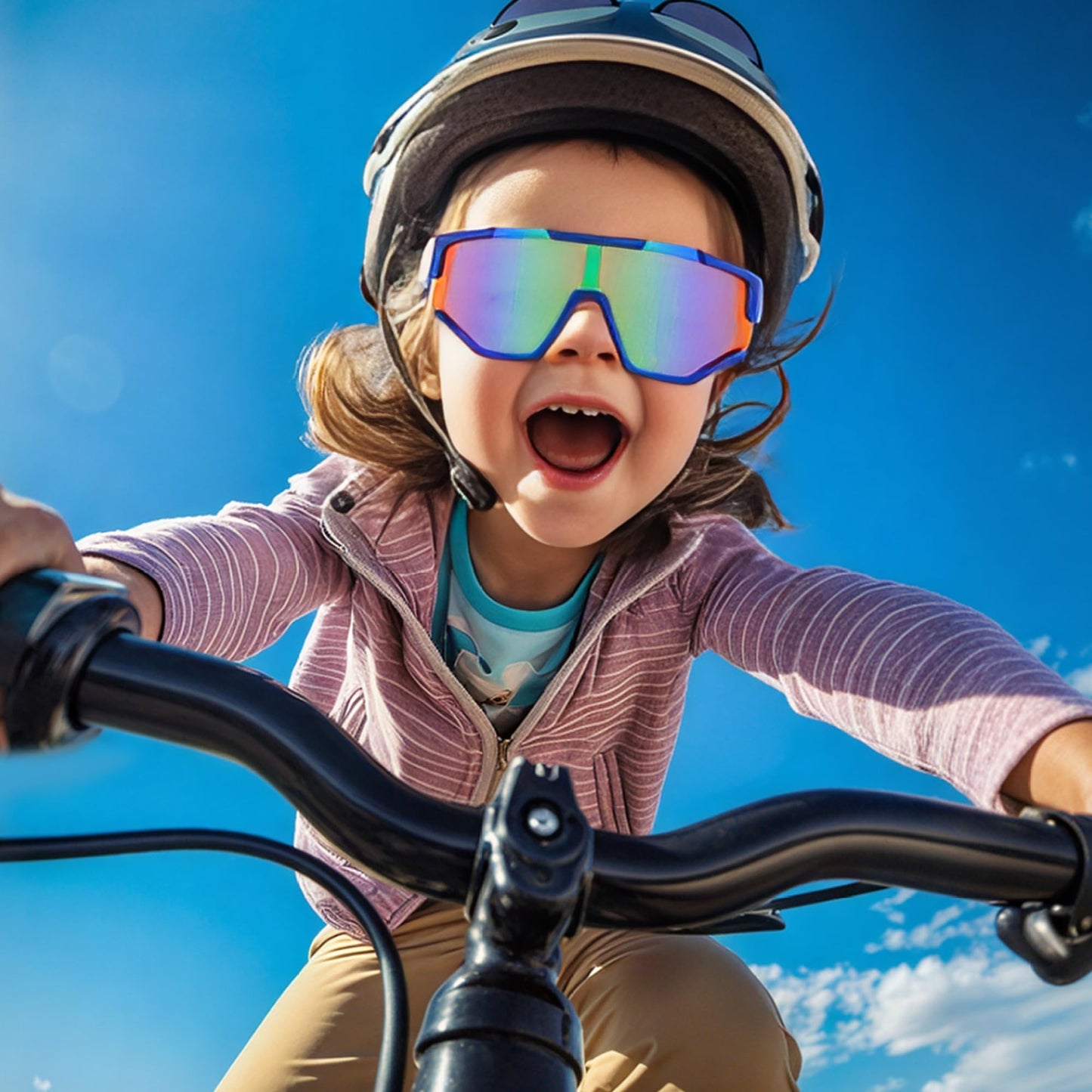 Pro Acme Kids Baseball Sunglasses Polarized Youth Baseball Sunglasses Unbreakable Sports Sun Glasses for Boys Girls Age 6-12