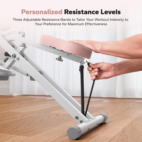 Squat Machine, MERACH R07 2 in 1 Squat Rowing Machine, Easy Setup & Foldable Exercise Equipment, Glute Trainer Machine, Glutes & Leg Home Workout Machine