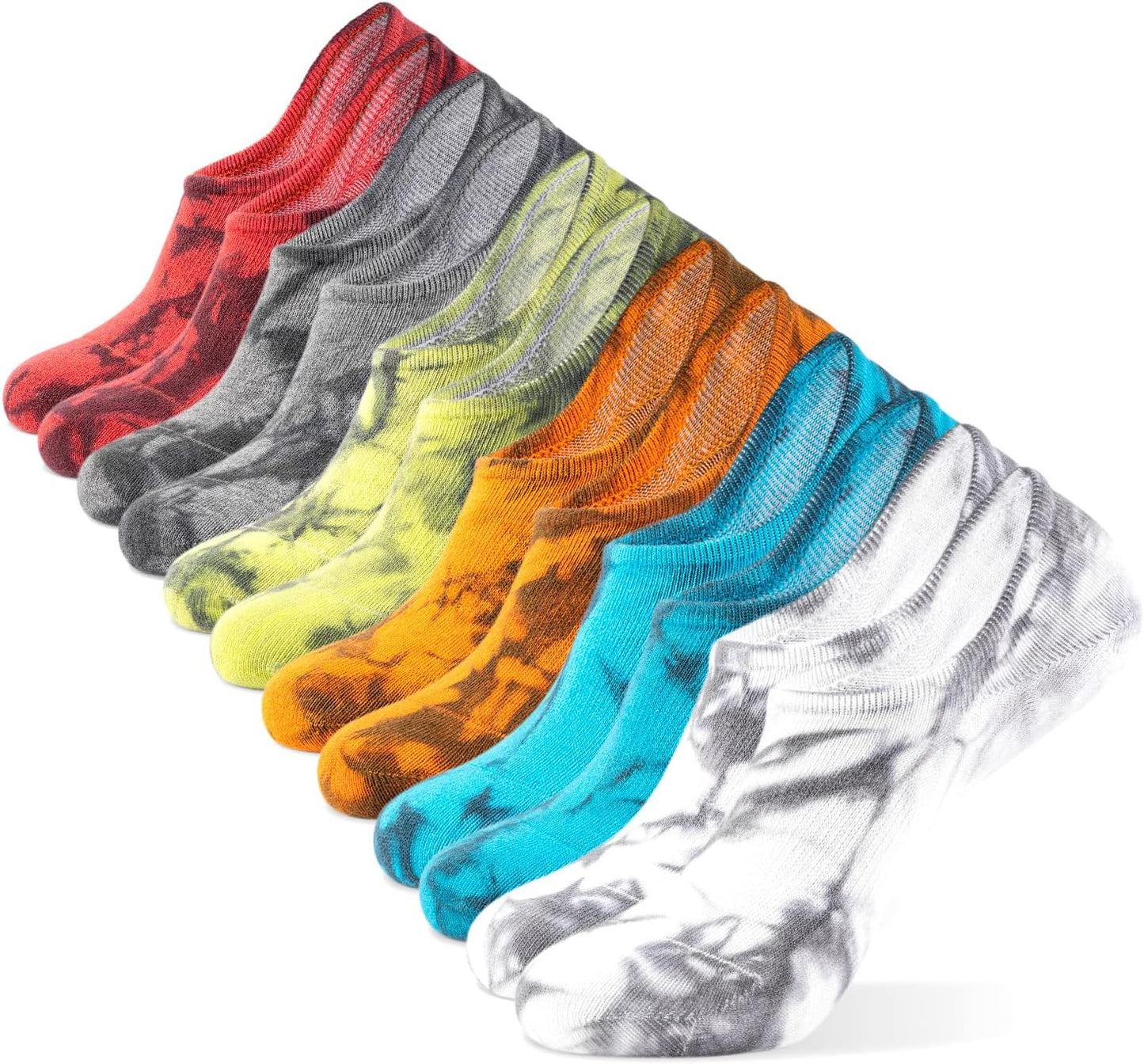 IDEGG No Show Socks Womens and Men Low Cut Ankle Short Anti-slid Athletic Running Novelty Casual Invisible Liner Socks
