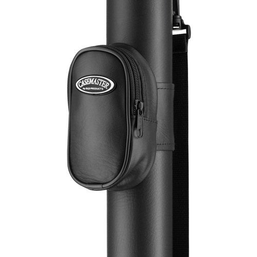 Casemaster Q-Vault Supreme Billiard/Pool Cue Hard Case, Holds 1 Complete 2-Piece Cue (1 Butt/1 Shaft), Black