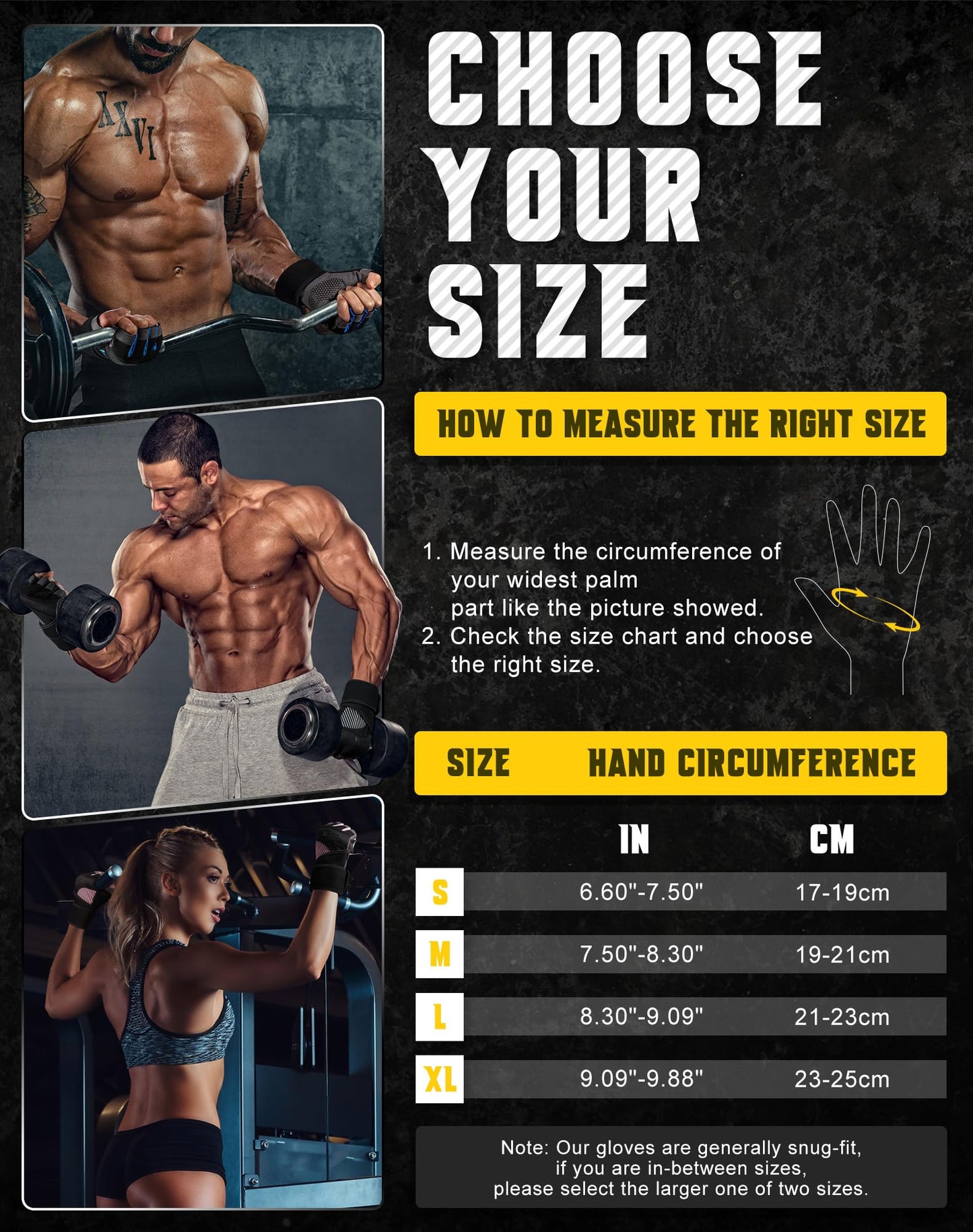 COFIT Breathable Workout Gloves, Antislip Weight Lifting Gym Gloves for Men Women with Wrist Wrap Support, Superior Grip & Palm Protection for Weightlifting, Fitness, Exercise, Training - Black XL