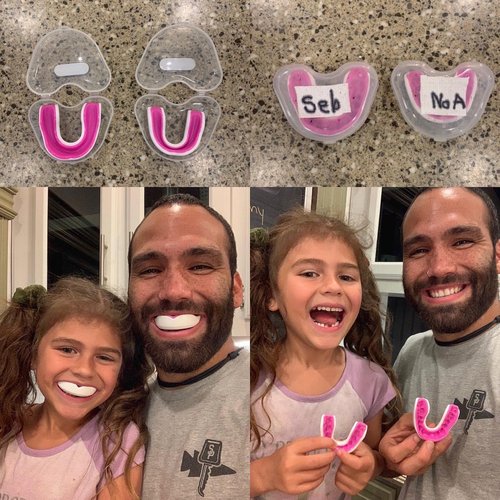 Oral Mart White/Pink Youth Mouth Guard for Kids - Youth Mouthguard for Karate, Flag Football, Martial Arts, Taekwondo, Boxing, Football, Rugby, BJJ, Muay Thai, Soccer, Hockey