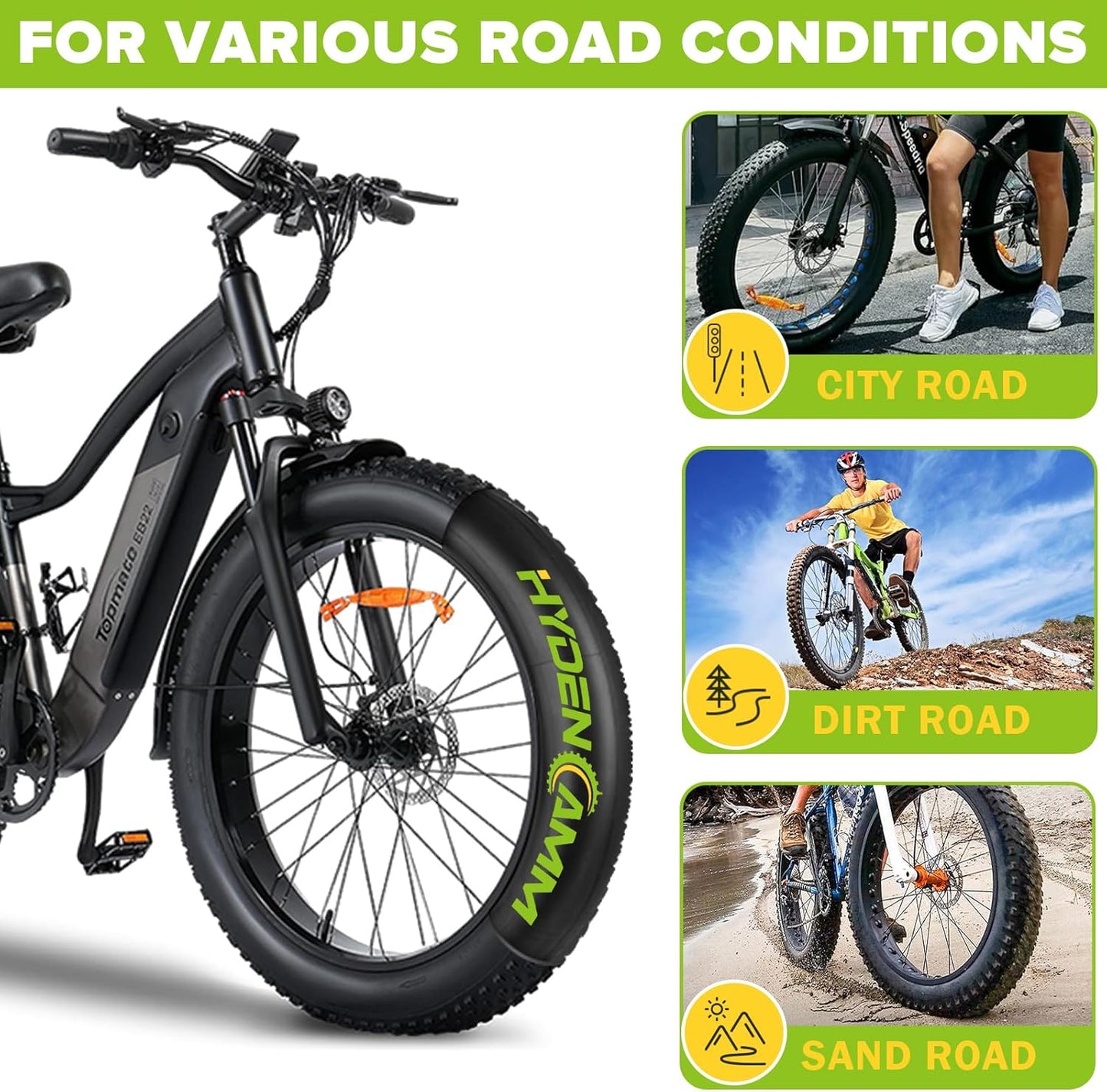 2/4 Pack 20"/26" x4.0 Fat Tire Tube, 20"/26" x3.5/4.0 E-Bike Bicycle Fat Tire Tubes AV 32mm Schrader Valve with 2 Tire Levers, 20"/26" x4 Bike Tube for 20/26 Inch Ebike Electric Bicycle Road Mountain