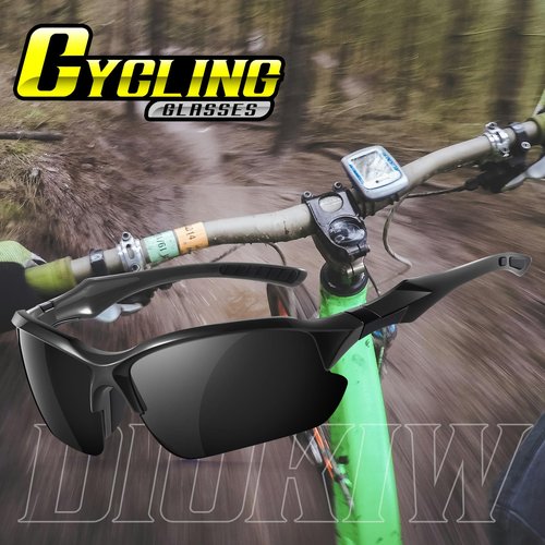 DioKiw 3PACK Sports Polarized Sunglasses for Men Cycling Running Fishing UV400 Protection Sun Glasses Lightweight Half Frame Goggles