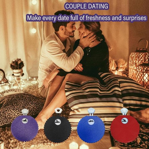 WHNICUST Date Night Decision Dice, Dating Ideas Mechanical Dice Set, 6 Options, Easy to Carry and Use, Valentine's Day (Red)