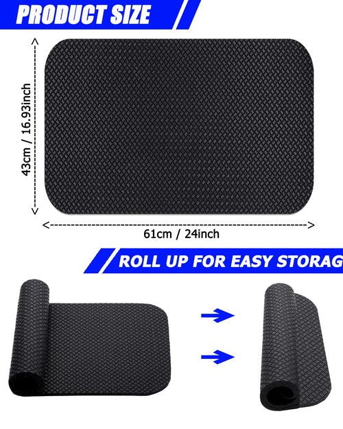 Double-Sided Non-Slip Elliptical Mat,Fitness Equipment mat Upgraded Workout Mat for Under Desk Elliptical