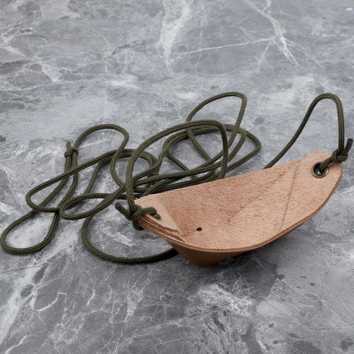 HNYYZL Leather Shepherd Sling Handmade Paracord Shepherd Sling for Adults – Heavy-Duty Slingshot & Tennis Ball Launcher