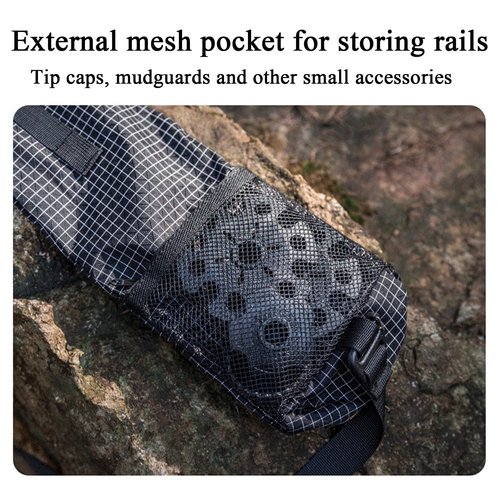 Trekking Pole Storage Bags - Lightweight Trekking Pole Bag | Trekking Sticks Pouch | Hiking Pole Storage Pouches | Double Bottom Cloth Design Storage Tool for Backpacking, Camping, Mountaineering