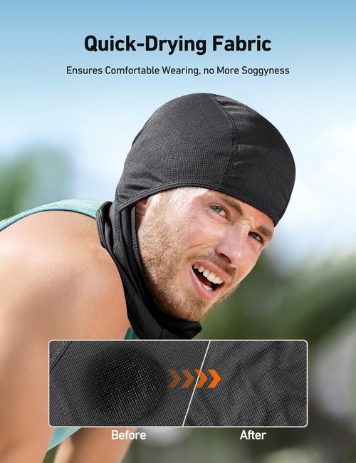 AstroAI Ski Mask Balaclava Face Mask-UV Protection Dustproof Windproof Face Cover for Men Women Skiing, Snowboarding, Cycling Hiking Black