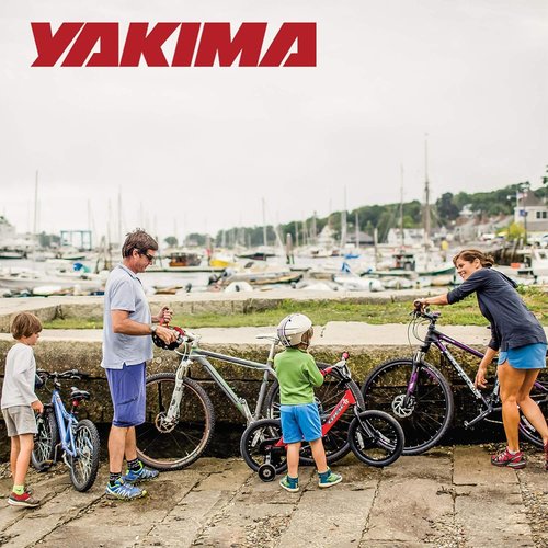 Yakima DoubleDown 4 Tilting Aluminum Hitch Bike Rack for Car, SUV, and Truck with 1.25 or 2 Inch Bike Rack Hitch Receivers, Black