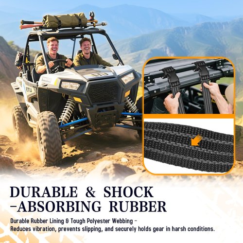 Mixsuper 4pcs Shovel Holder for Roof Rack for 1-4 Inches Tools Equipment Quick Release UTV Roof Rack Nylon Holder Adjustable Shovel Holder Easy Installation UTV Roof Rack Accessories