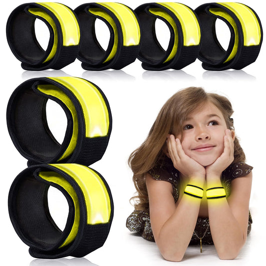 esonstyle 6 PCS LED Bracelets, LED Light Up Bracelets, Pink LED Wristbands, Led Slap Bracelets for Walking, Running, Jogging, Concerts, Sports, Camping, Sporting Events, Party, Rave Accessories