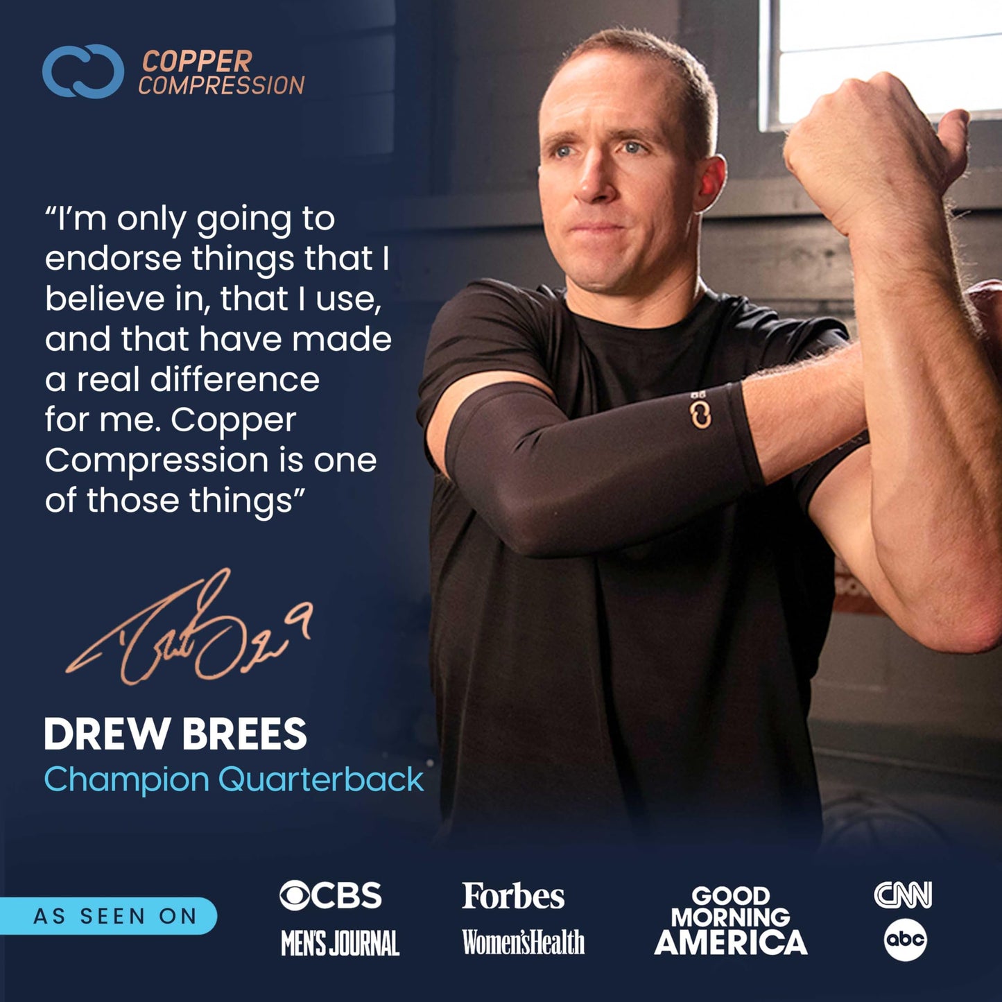 Copper Compression CopperFreeze Cryo Compression Sleeve for Knee, Tennis Elbow, Ankle Joints, Leg & Arm Muscles - Reusable Gel Ice Pack & Heat Wrap - Cold & Hot Pain Relief, Sprain, Injury - L/XL