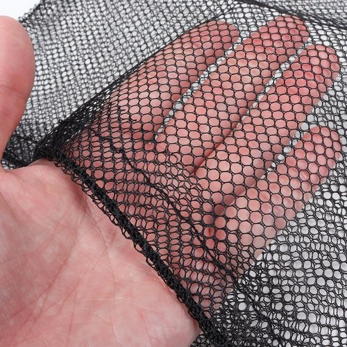 GSE Games & Sports Expert 18"x12" Black Mesh Drawstring Bag for Baseballs, Softballs, Tennis, Pickleball Balls, Golf Balls. Mesh Sports Equipment Bag with Lock for Gym, Swim Gear, Laundry & Toys