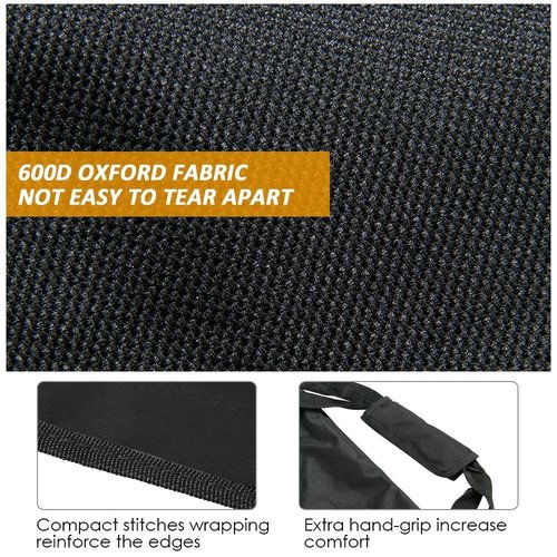 Yaheetech 6 Seats Foldable Sideline Bench for Sports Team Portable Camping Folding Bench Chairs with Carry Bag, Black
