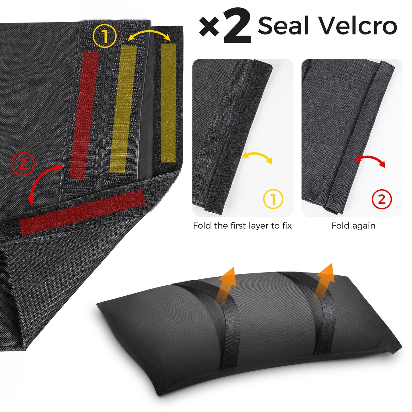 200 LBS Umbrella Base Weights Sandbags, 4 Packs Sand Bags for Weight, Weatherproof Fillable Heavy Duty Weight Sandbag for Outdoor Furniture Backyard Umbrella Garden Trampoline Poolside Accessories