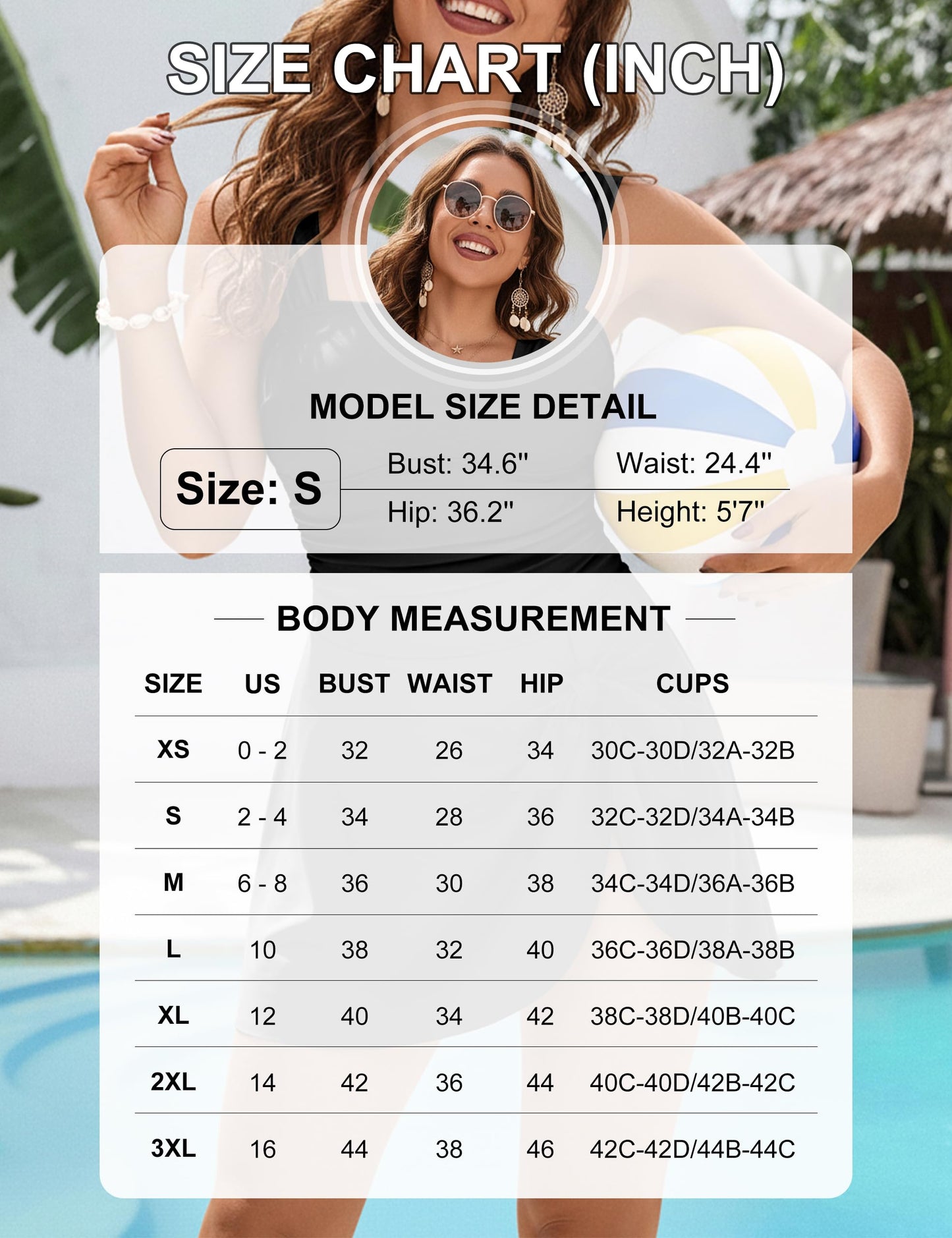 Blooming Jelly Womens One Piece Swim Dress Skirt Tummy Control Modest Slimming Swimsuits Push Up Full Coverage Bathing Suits (L, Orange Floral)