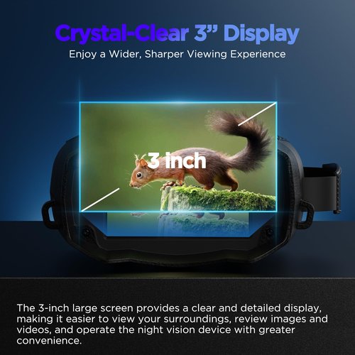 Night Vision Goggles for Adults 4k: Tactical Binoculars with Camera - Infrared Goggles for Hunter - Digital Electronics Gift - Hunting Gifts for Men/Dad/Husband - Cool Tech Gadgets for Camping/Boating
