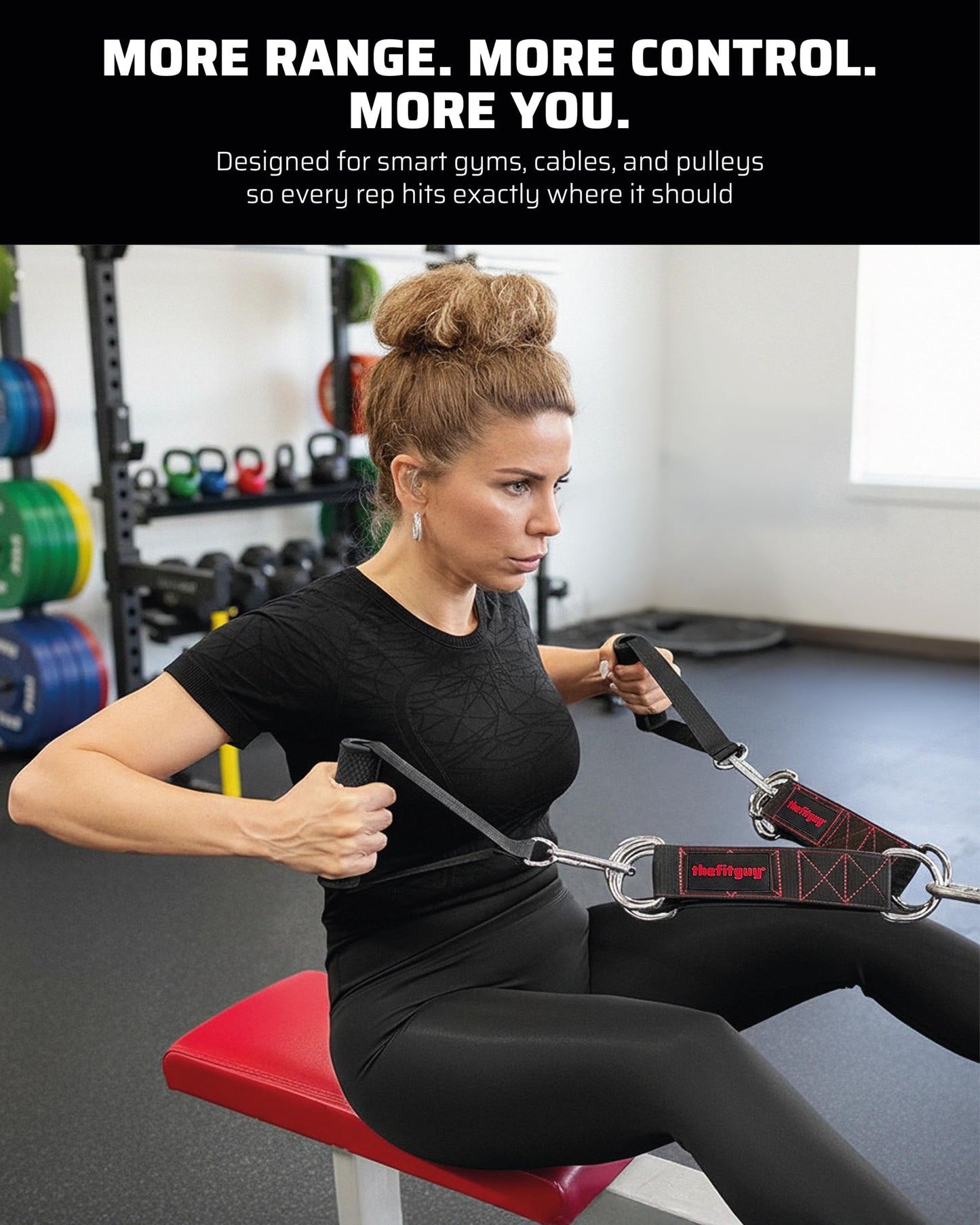 THEFITGUY Cable Extension Straps for Cable Machine Attachments & Gym (Pair)