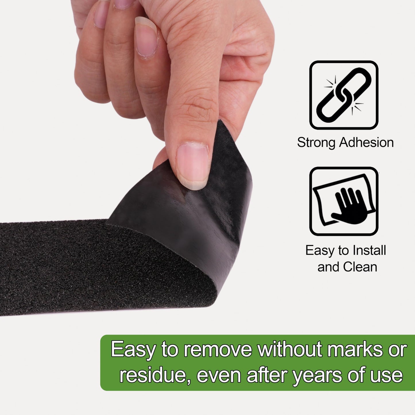 LLPT Grip Tape 3" x 36 Ft Ft Black Heavy Duty Anti Slip Tape for Stairs Waterproof Outdoor Indoor Non Slip Traction Strips for Stair Steps Boats Ramp Staircase Tread (ASB311)