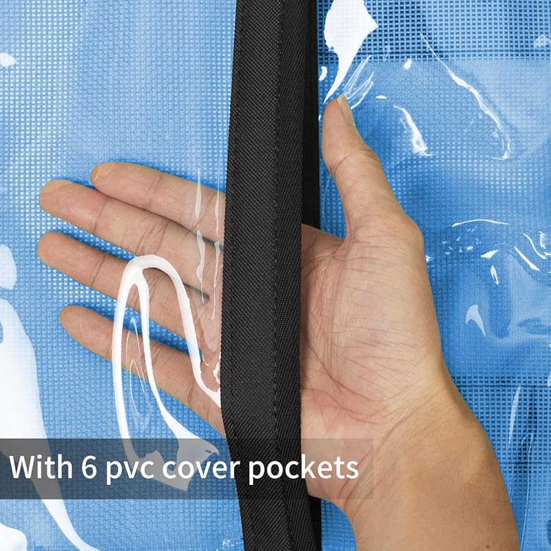 Medium Lure Bag 6 Pocket PVC Protective Cover - Durable Textilene Mesh Tackle Storage