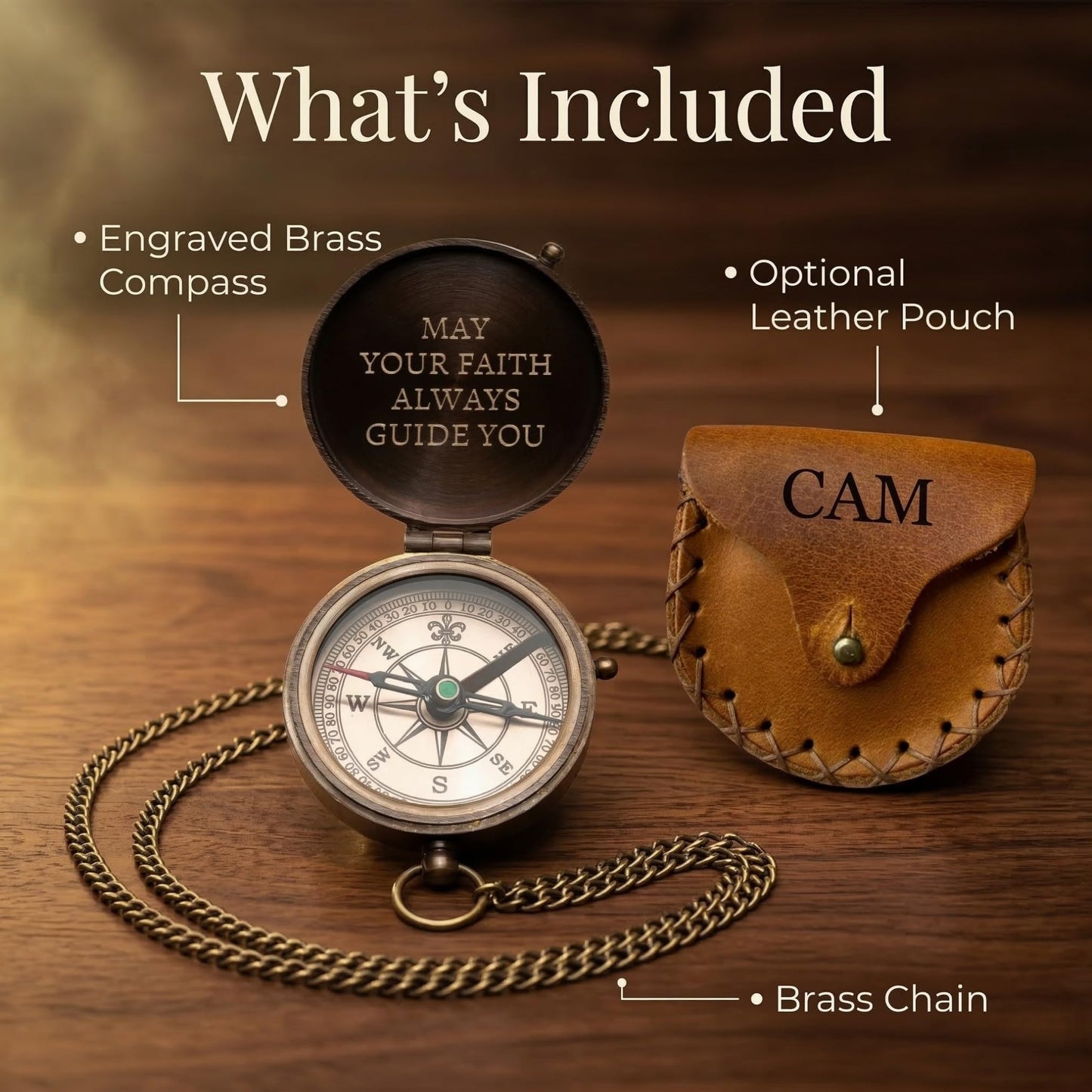 Personalized Confirmation Gifts for Boys – Engraved Christian Compass