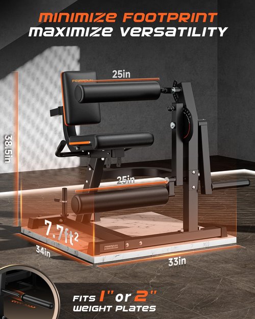 FEIERDUN Leg Extension Curl Machine - 700lbs Capacity Leg Extension Machine for Lower Body Workouts - Adjustable Leg Curl Machine, Home Gym Weight Machine