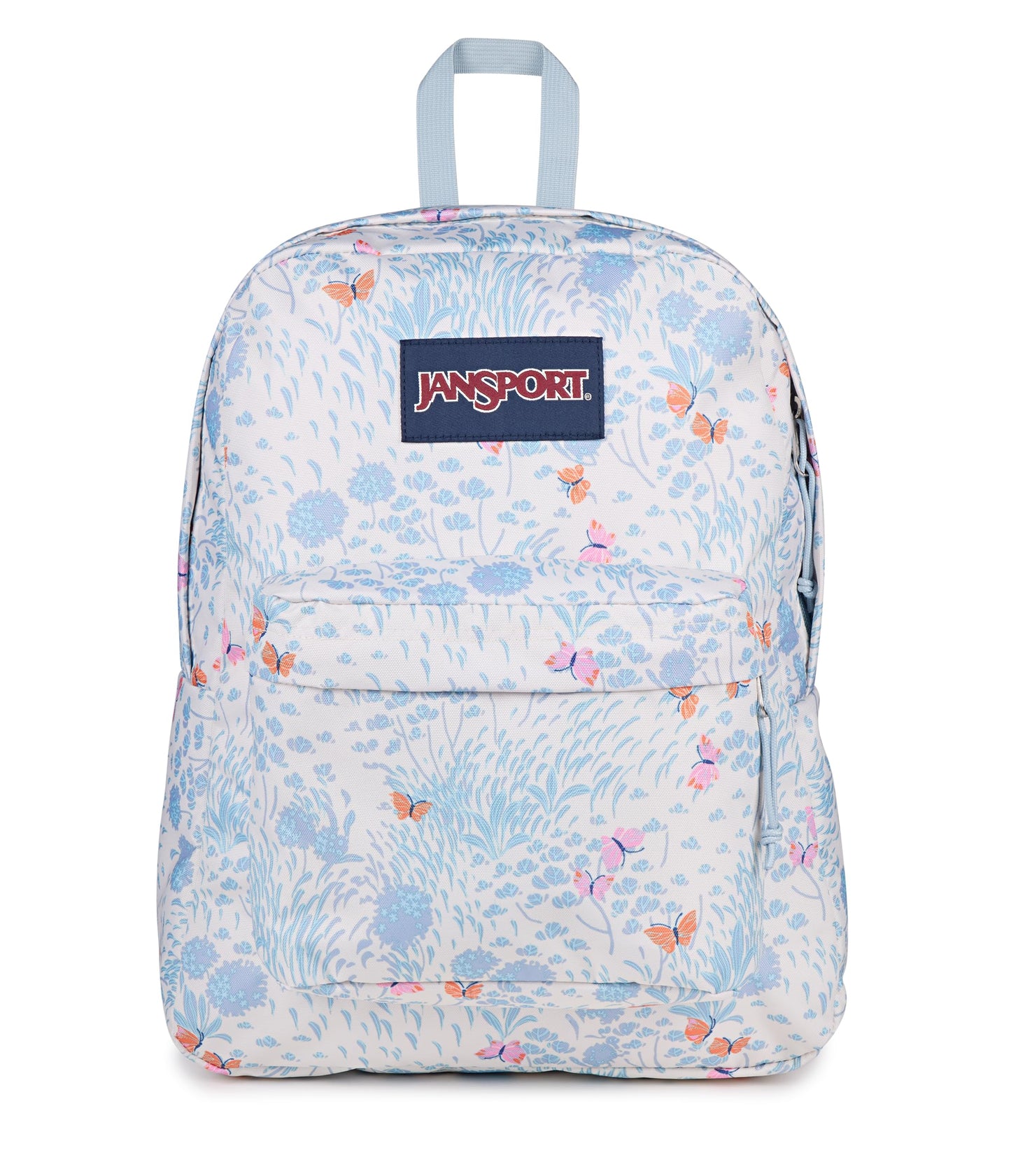 JanSport SuperBreak One Backpack - Durable, Lightweight Bag with 1 Main Compartment, Front Utility Pocket with Built-in Organizer, Premium Backpack, Fluttering Fields