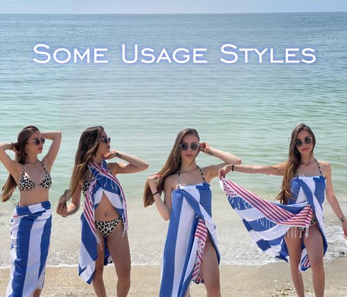 Turkish Beach Towel - Oversized Towels (39"x71") with Travel Bag, Prewashed Lightweight Travel and Pool Towel, Turkish Cotton, Sand Free, Ultra Soft, Quick Dry, Extra Large Bath Towels (Blue)
