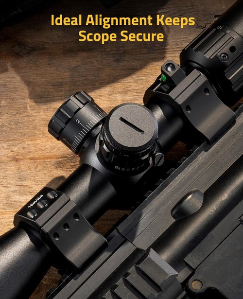 CVLIFE 30mm Scope Rings - Precision Medium Profile Scope Mount with Level Bubble for Picatinny Rails - 2 Pieces