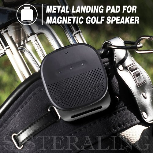 SisterAling Metal Landing Pads for Magnetic Golf Towel, Rangefinder, Flask, Speaker - Quick Access to Magnetic Equipment and Accessories - Gift for Golfers - US Patent