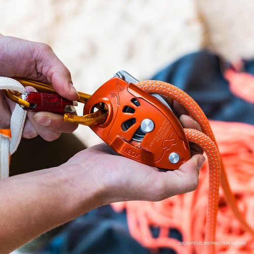 Petzl SM'D Carabiner - Versatile, Lightweight, Compact, D-Shaped Locking Carabiner for Rock and Ice Climbing - Twist-Lock