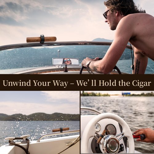Premium Magnetic Cigar Holder for Golf Cart with Adjustable Cigar Clip (Fits 38-60 Ring Gauge), Portable Golf Cart Cigar Holder with Hands-Free Design for Fishing, Grilling & Outdoor Activities（1pack）