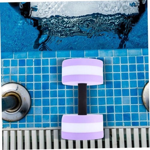 Toddmomy Water Resistance Aerobics Dumbbells 2pcs Eva Foam Dumbbells for Pool Exercises