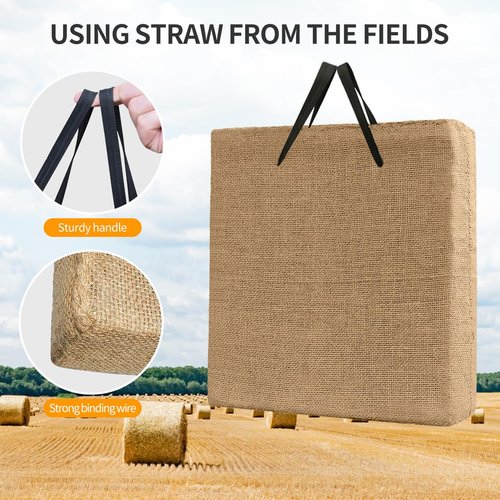 Cifupy 20'' Straw Target - Traditional Handmade Archery Target, Suitable for Outdoor Hunting Shooting Practice with Curved Bow and Long Bow (20 Inch Targets for Backyard)
