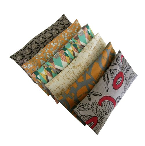 Peacegoods Lavender Eye Pillow (Pack of 6) Gift Pack - Bulk Weighted Lavender Chamomile Flax - Removable Cover Washable for Yoga Aromatherapy Massage Relaxation - Earth Colors Brown Beige