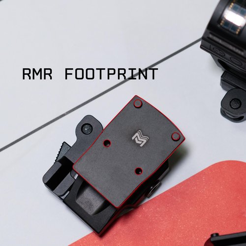 Monstrum Hypergrip Red Dot Riser Mount with QD Quick Release | Compatible with RMR Footprint | 1.6" Center Height