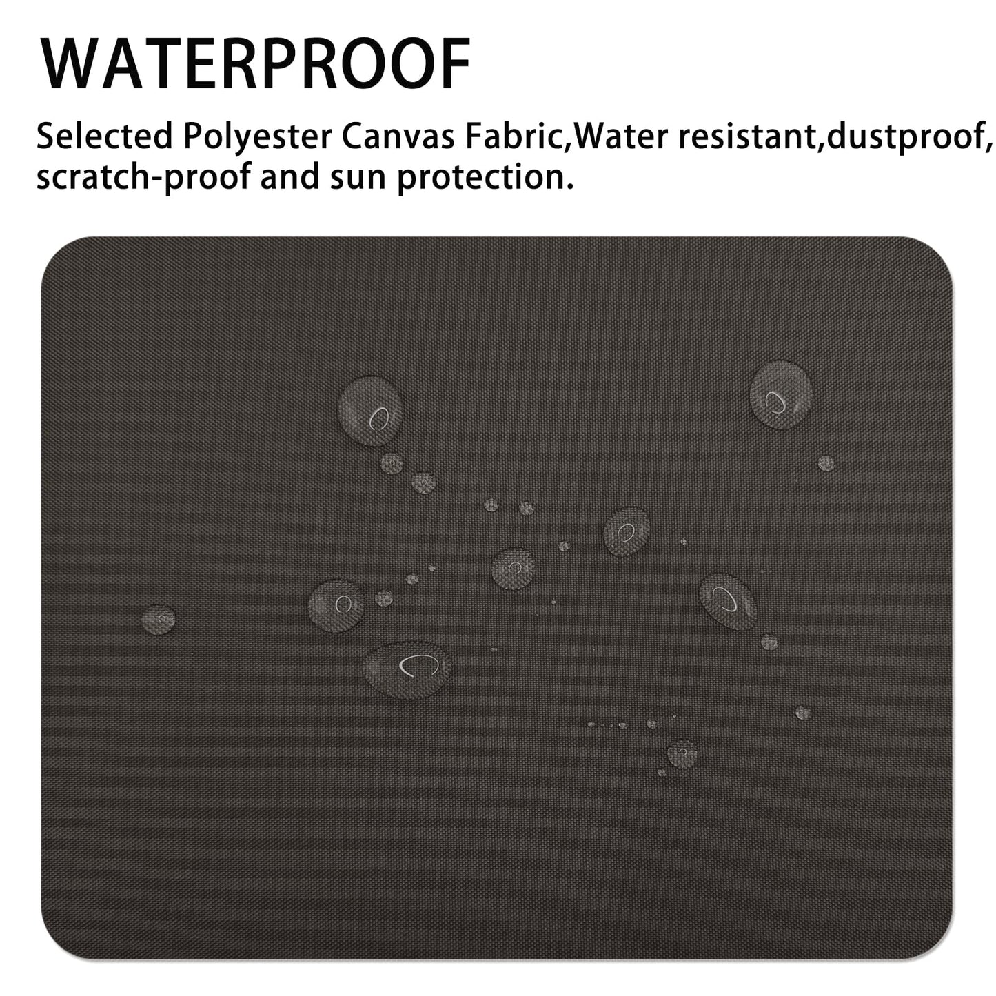 Gheeidau Canvas Repair Patch 9×11 Inch 3Pcs Waterproof Self-Adhesive Fabric Repair Patch for Tents,Boat Cover,Pop Up Canopy,Patio,Bags,Car Seats,Sofas,Furniture Cover(Coffee)