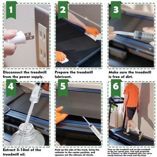 EIGTWEN 500ml Treadmill Lubricant for Belt, 100% Silicone Treadmill Oil, High Temperature Resistant Stable Treadmill Belt Lubricant, Treadmill Lube Suitable for Most Types of Treadmills