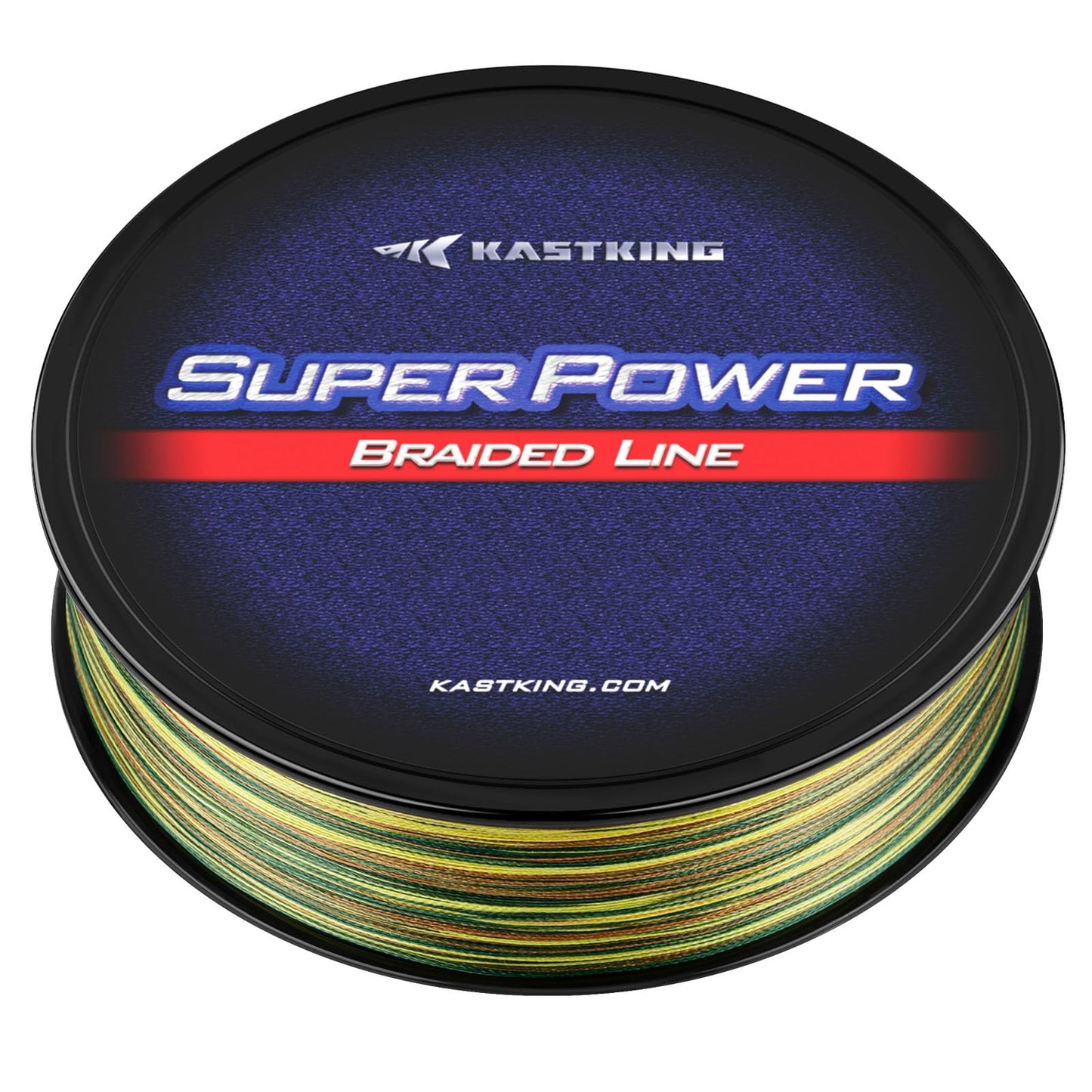 KastKing Superpower Braided Fishing Line, Camo, 15 LB, 500+47 Yds