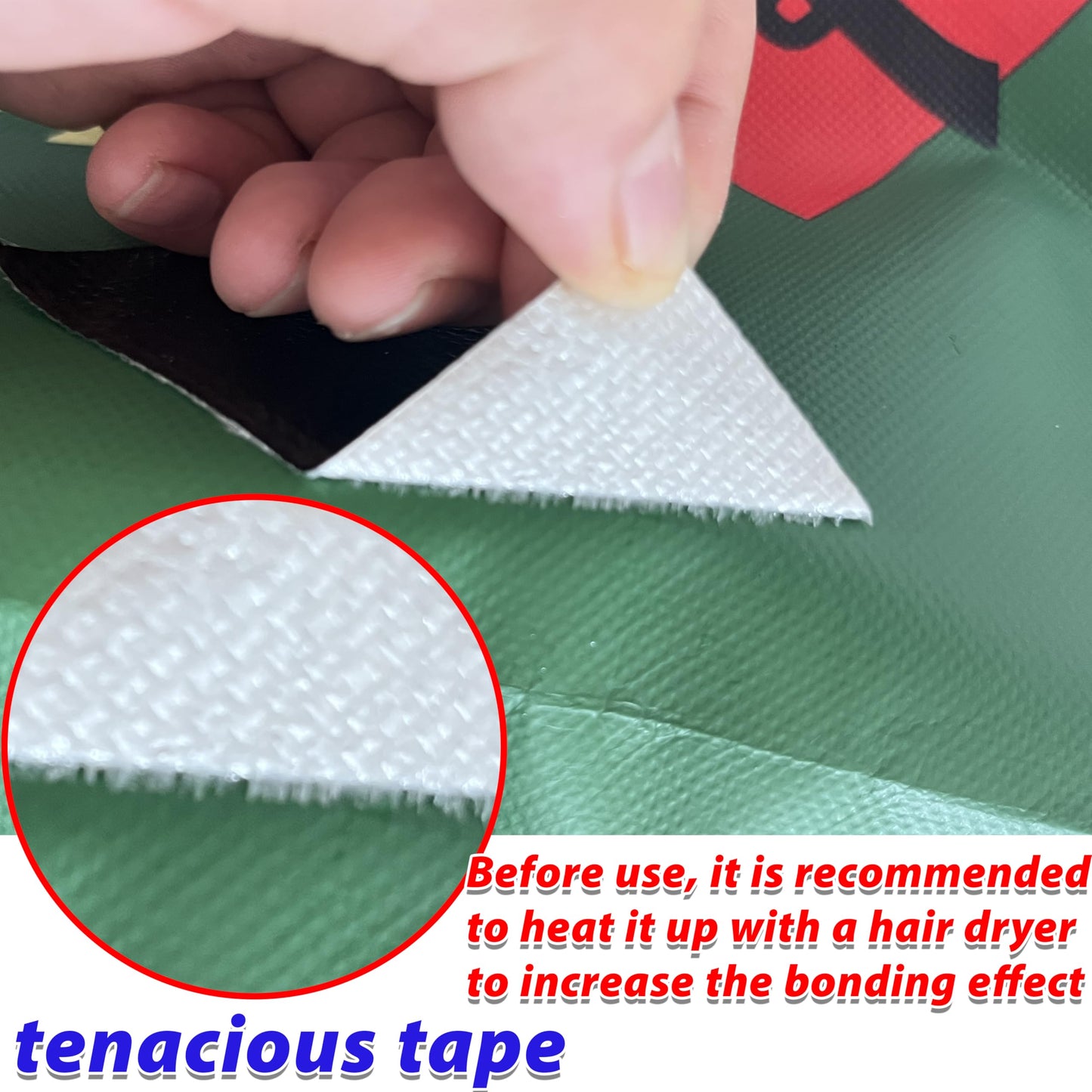 MCOTOP WaterproofRepair Tape for Fabric, 3.1IN x24.6FT, Heavy Duty Outdoor Repair Tape, for RV Roof, Tarp, Tent, Sail and Boat Cover Outdoor Repair Patch, Multipurpose Awning Repair Tape (White)