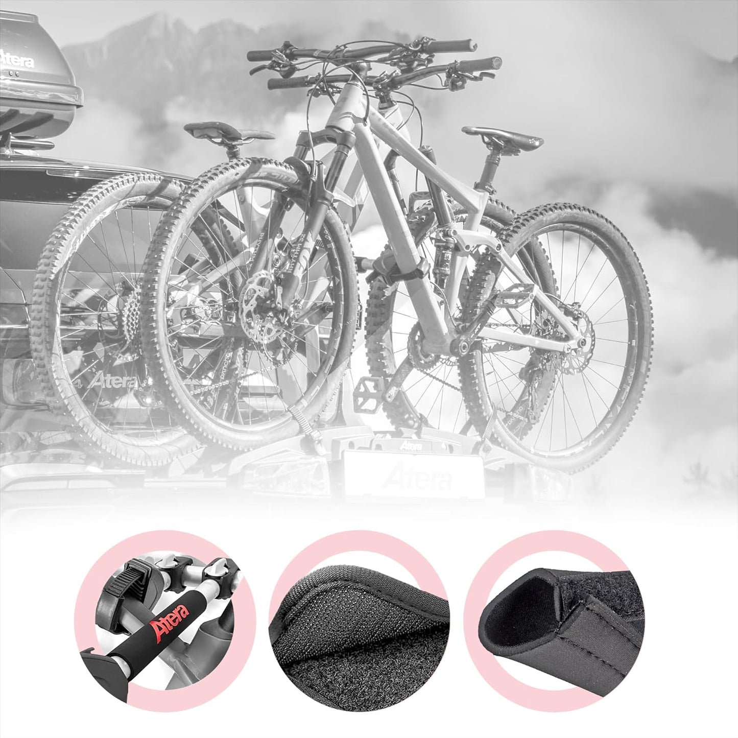 022740 Frame Protector Neoprene Frame Protectors for Bicycles and E-Bikes on Roof and Clutch Carrier 35 cm