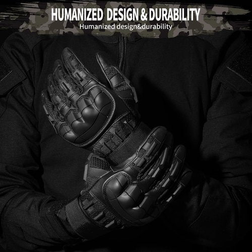 TWS Tactical Combat Gloves for Men Touch Screen Bike Riding Motorcycle Gear Airsoft Shooting Hunting Cycling Military Outdoor Black XL