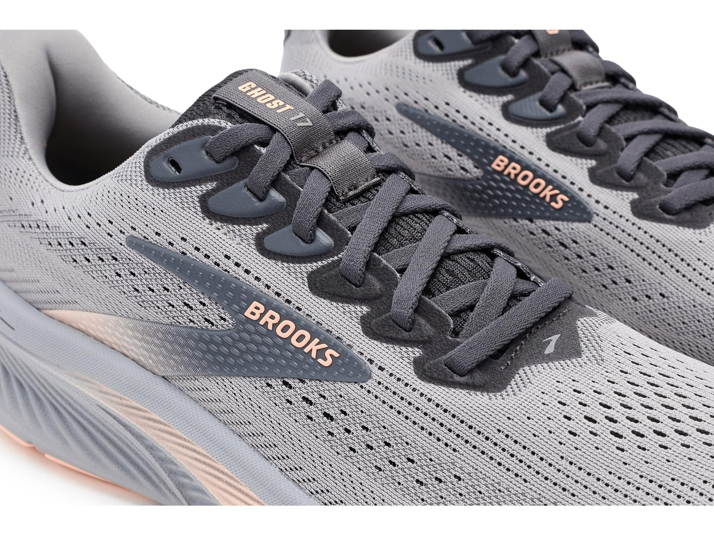 Brooks Women's Ghost 17 Alloy/Blackened Pearl/Peach 9 Medium