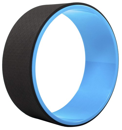 Fitvids Yoga Wheel for Stretching Yoga Prop Wheel, Comfortable Support for Yoga Poses and Backbends, Blue